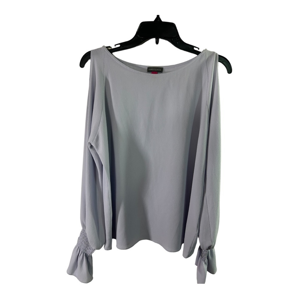 Vince Camuto Spring Romance Blouse Size Small Lilac Color P503 - Picture 3 of 7